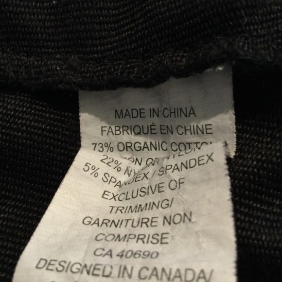 “Leave No Footprint “ an Eco Concious, Black Toggle Jacket , Organic Cotton - Picture 2 of 9